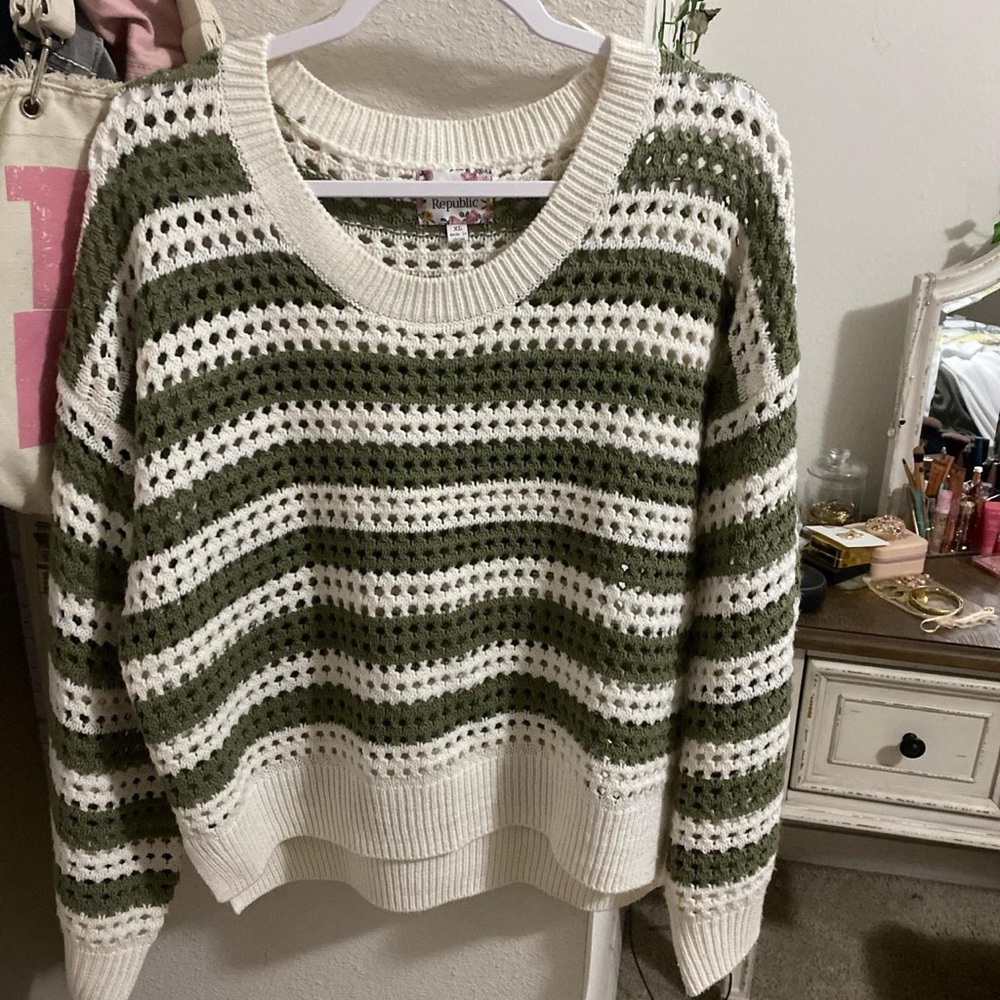 crocheted sweater